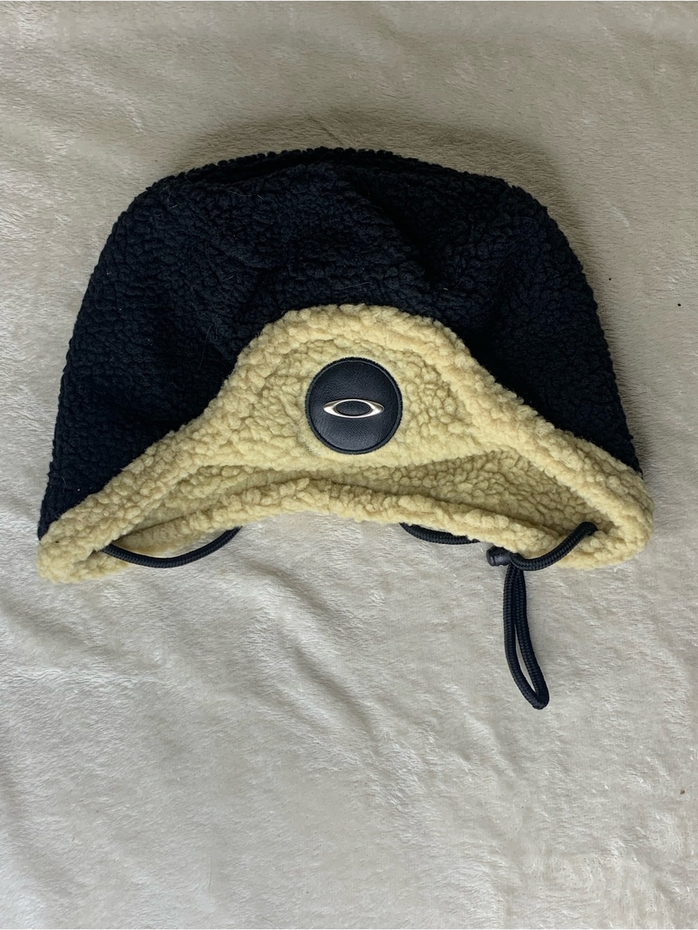 Oakley Software Black Moscow Beanie Ushanka Trapper Winter Hat